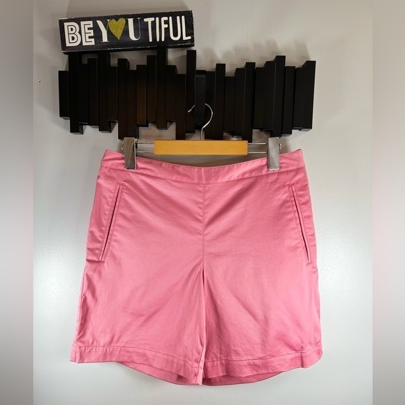 Lizgolf Flat Front Sateen Finish Short Size 8 Side Zipper Closure 4 Pockets - Picture 1 of 8